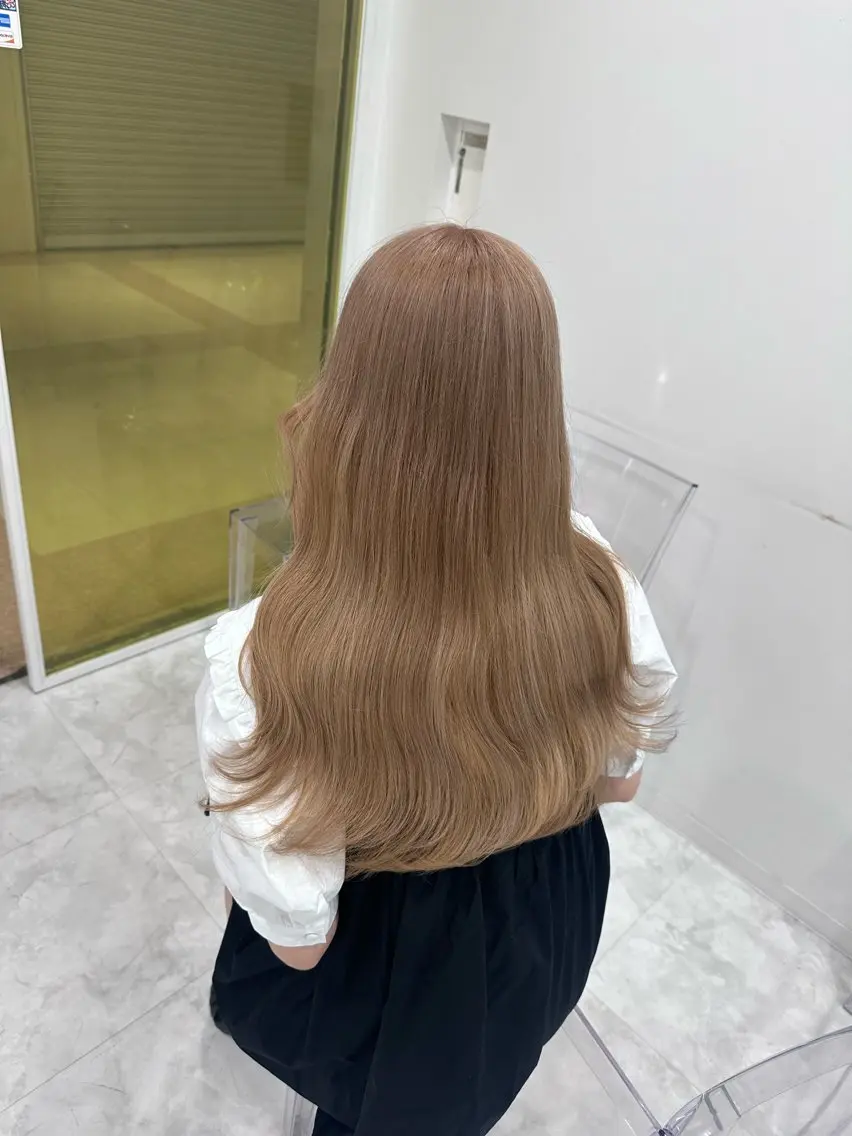 ロング カラー ブリーチ ケアブリーチ ハイトーンカラー ♡ダブルカラー特化♡ miyuのヘアスタイル