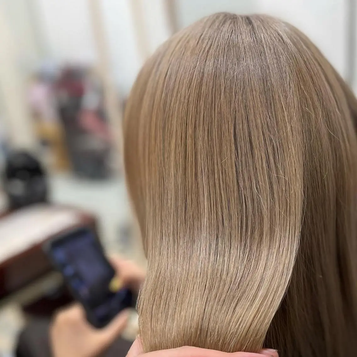 ミディアム カラー パーマ ヘアアレンジ メンズ キッズ マツエク・マツパ 髪質改善 トリートメント 酸熱トリートメント ストレートパーマ sara 荒井店のヘアスタイル