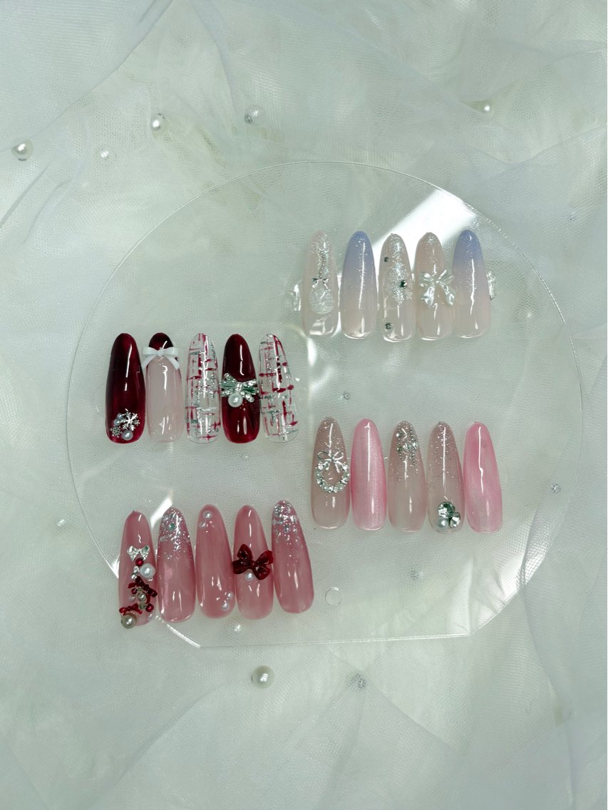 ネイル 冬ネイル ハンドネイル 完全プライベート サロンYUZUHAのネイルデザイン