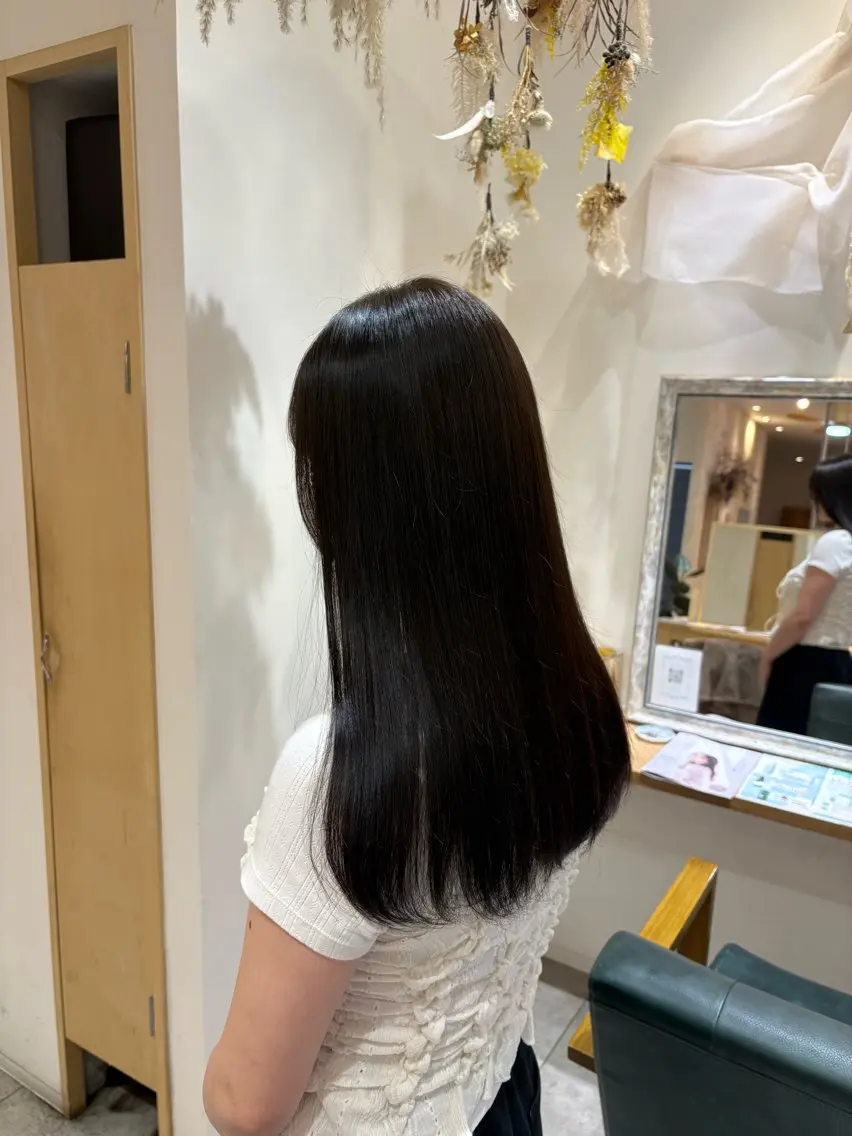 セミロング 縮毛矯正 中島 心暖のヘアスタイル