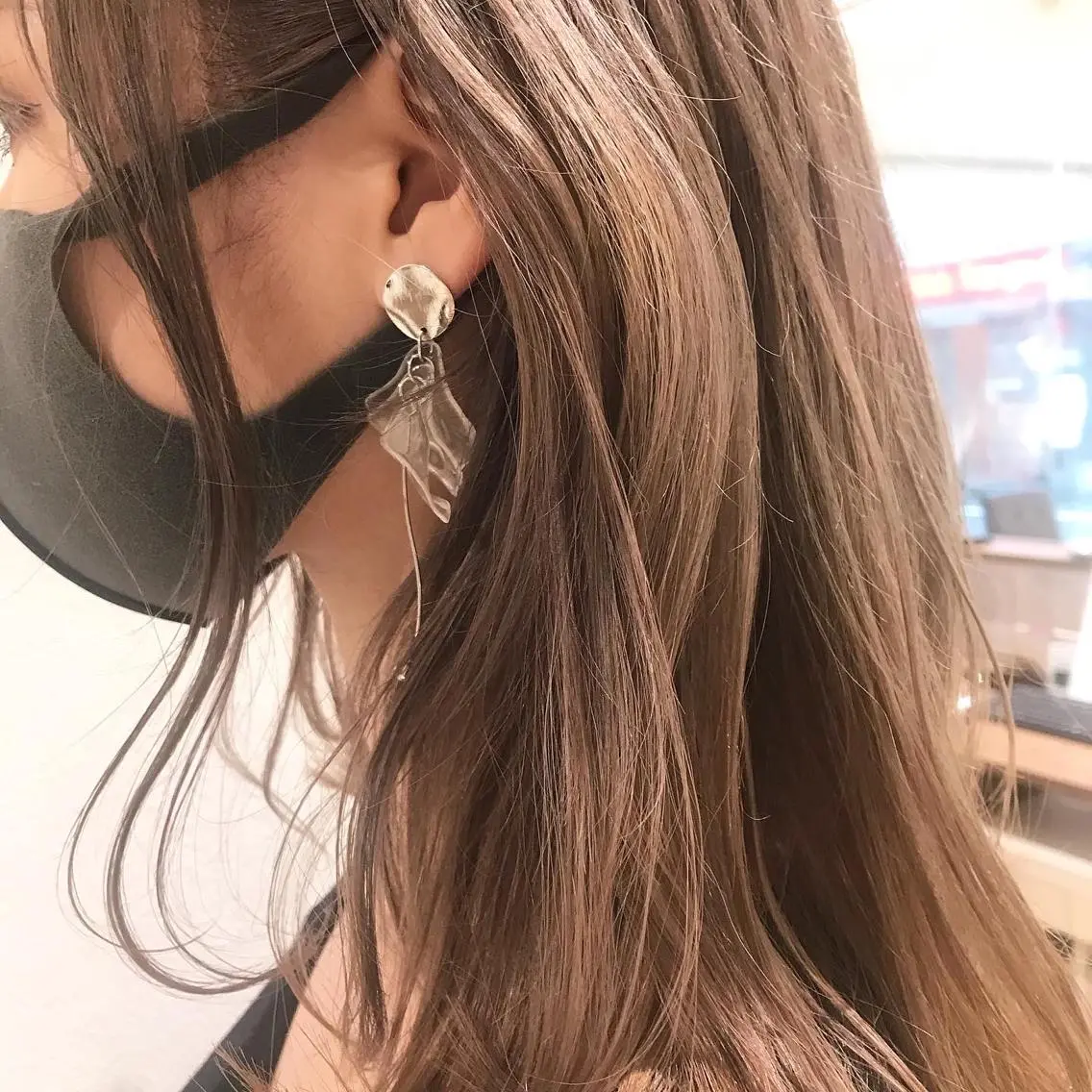 セミロング 店長福島成美/髪質 改善縮毛矯正/カラーのヘアスタイル