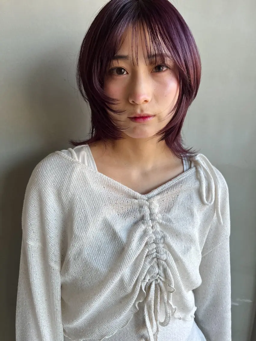 ミディアム カラー uta ウタのヘアスタイル