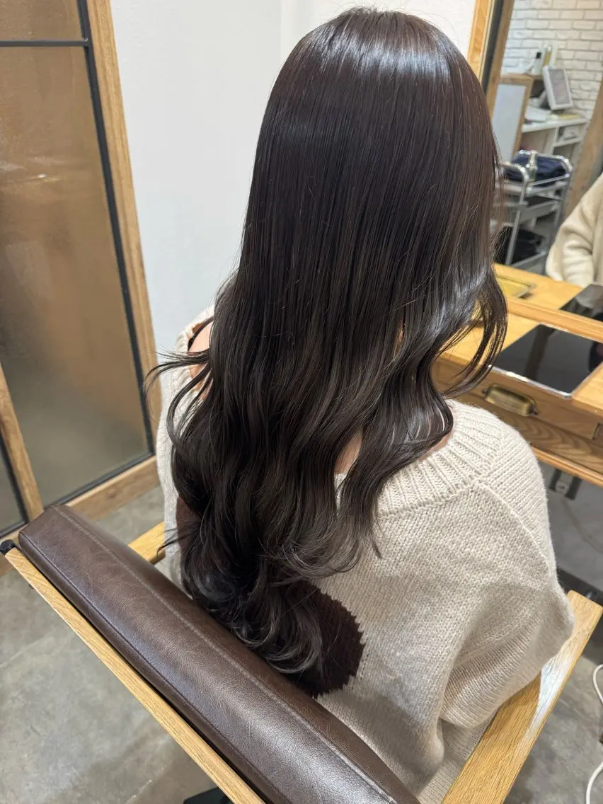 ロング カラー カット ヘアカラー 阿部  ことみ /ヘアアレンジのヘアスタイル