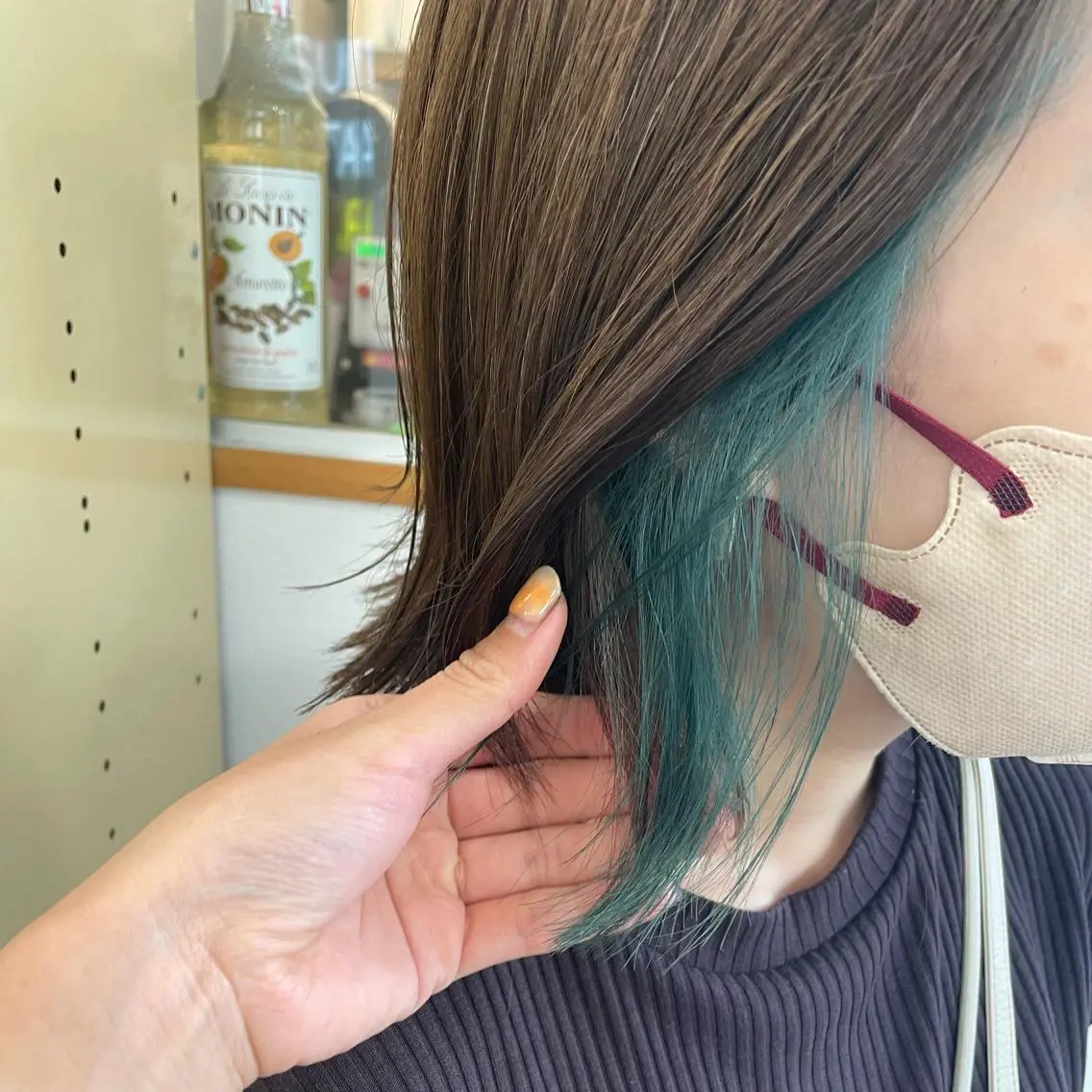 ミディアム カット ヘアカラー トリートメント SUNC/🤎 オオクマ カナエ🤎のヘアスタイル