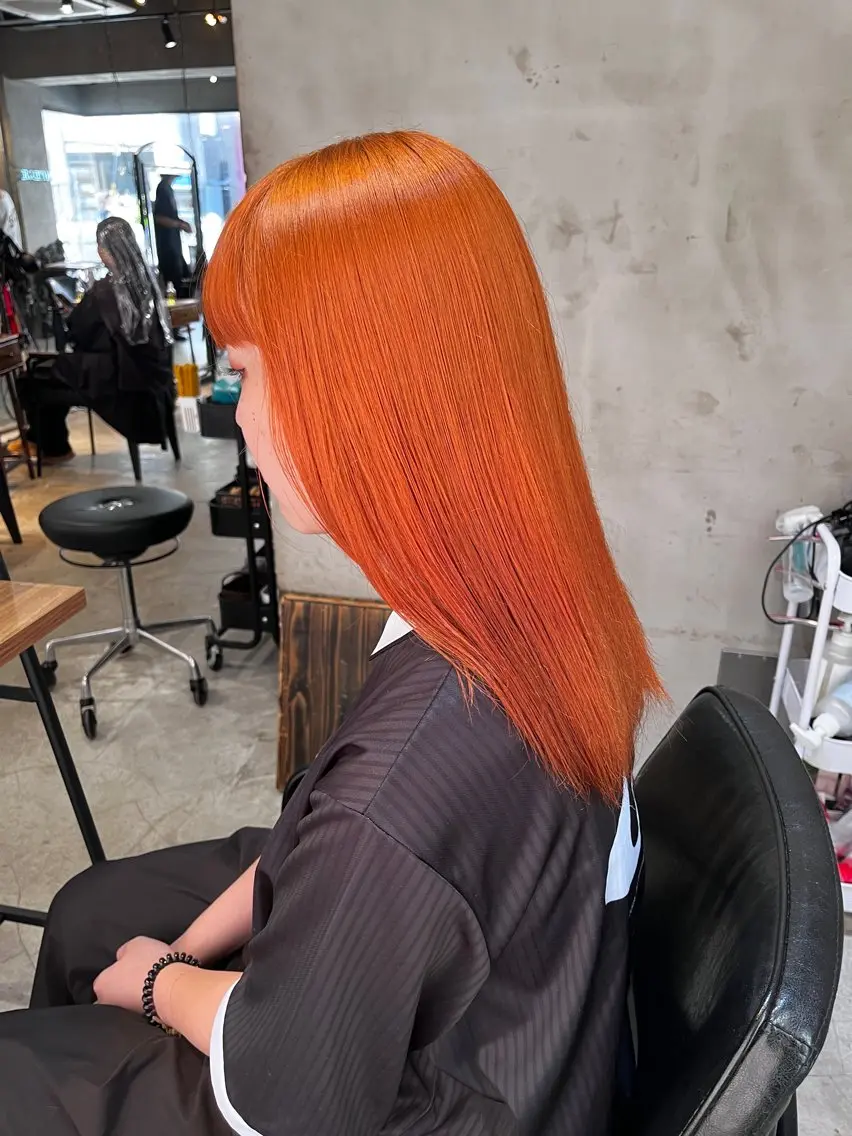 ミディアム カラー ヘアアレンジ 🫧艶髪矯正 髪質改善🫧 大介のヘアスタイル