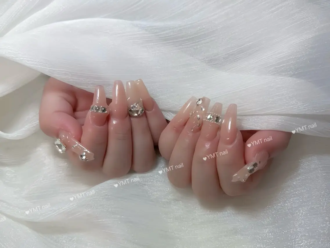 ネイル 長さ出し フットネイル ジェルネイル 韓国ネイル マグネットネイル ハンドネイル YMT. NailStudioのネイルデザイン
