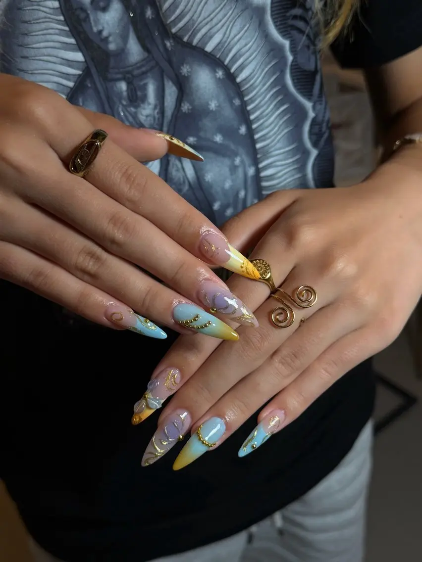 ネイル ハンドネイル Kitty nail /Mia🍋のネイルデザイン