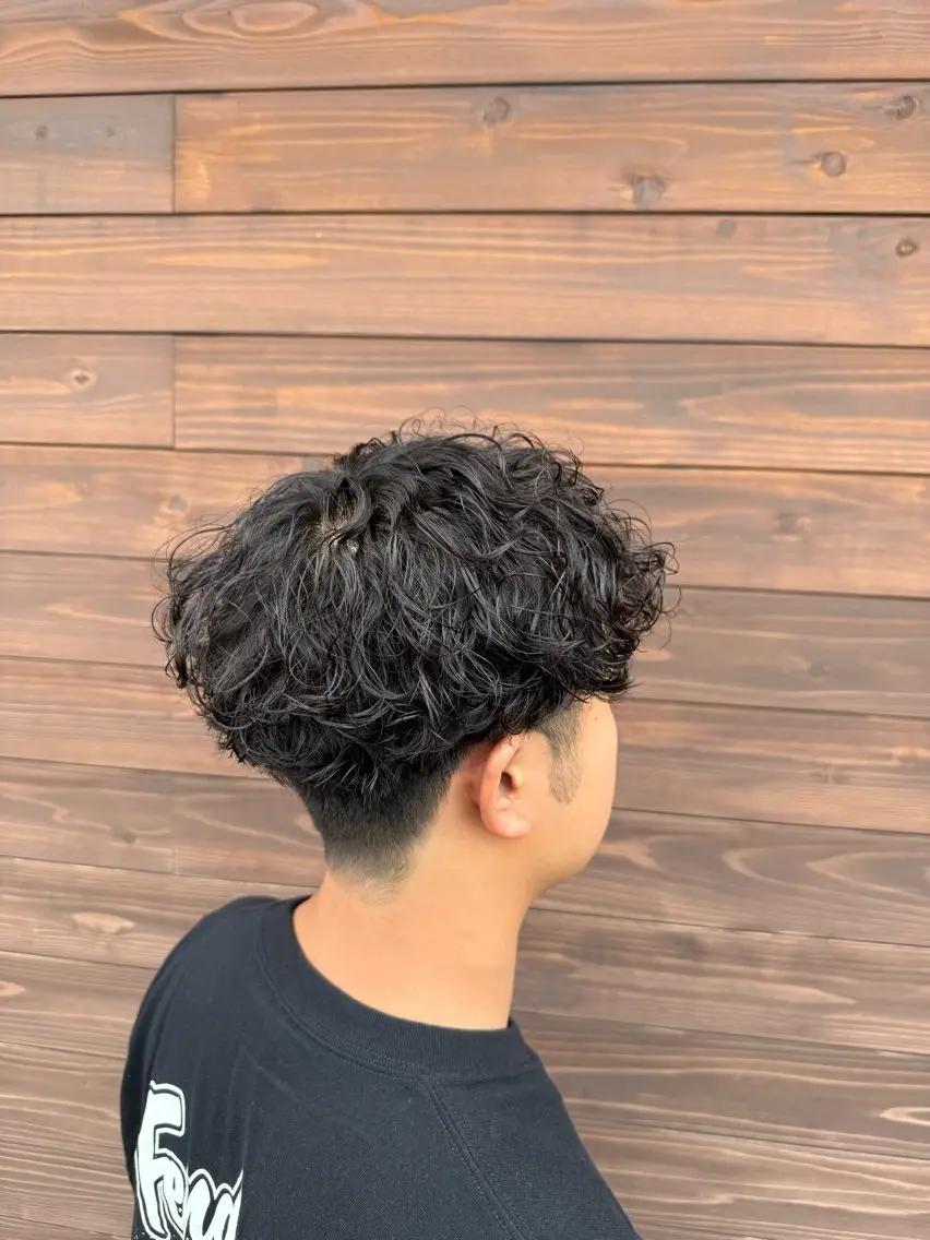 パーマ メンズ特化 前橋 サトウリョウタのヘアスタイル
