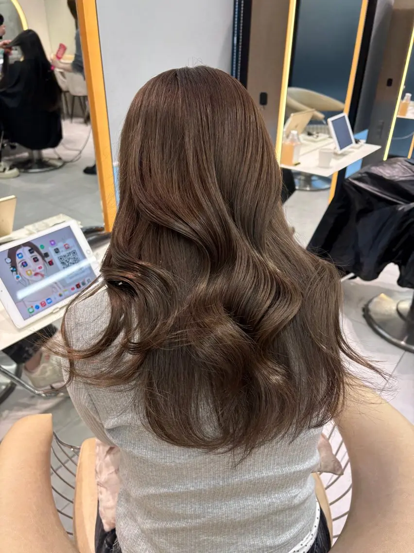 ロング 顔周り🇰🇷韓国 レイヤー/モエのヘアスタイル