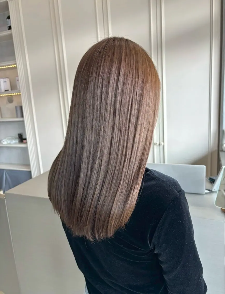 カラー 透明感カラー yuiのヘアスタイル