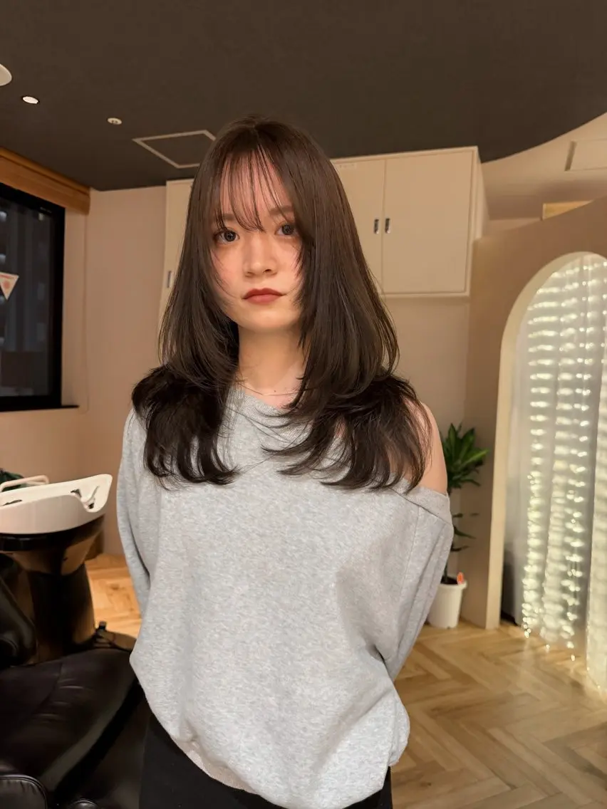 【卒業生限定🌸】layercut + 透明感カラー + 1steptreatmentの写真