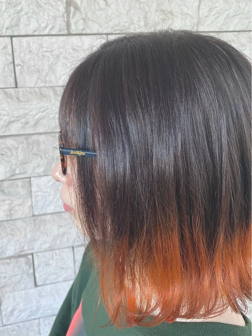 ミディアム カット ヘアカラー トリートメント 菅野 奏のヘアスタイル