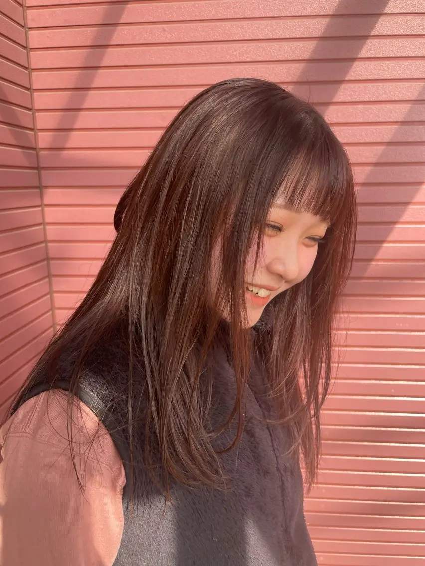 セミロング ピンクブラウン PayPay対応 kaito🍫のヘアスタイル