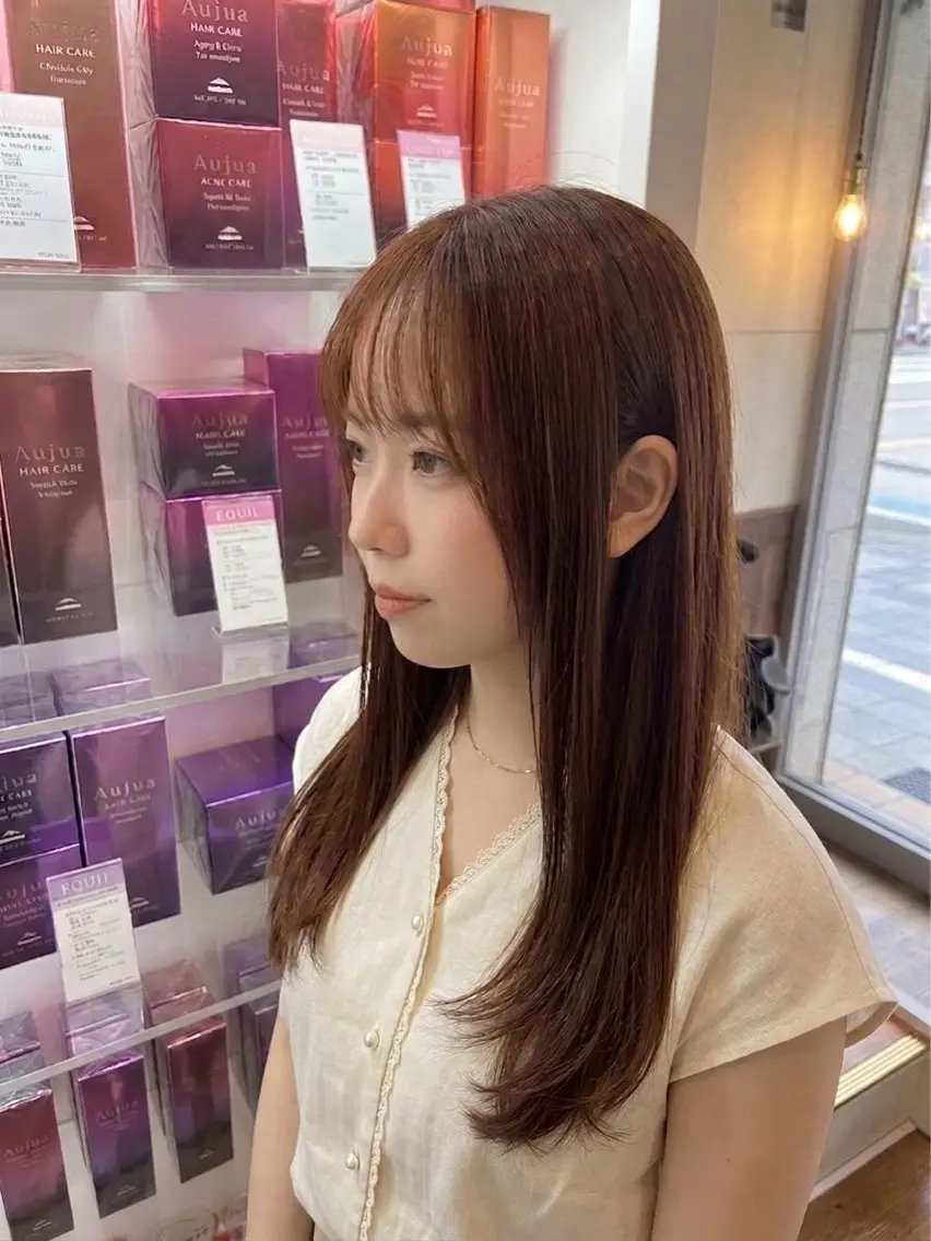 ロング 松下 沙織のヘアスタイル