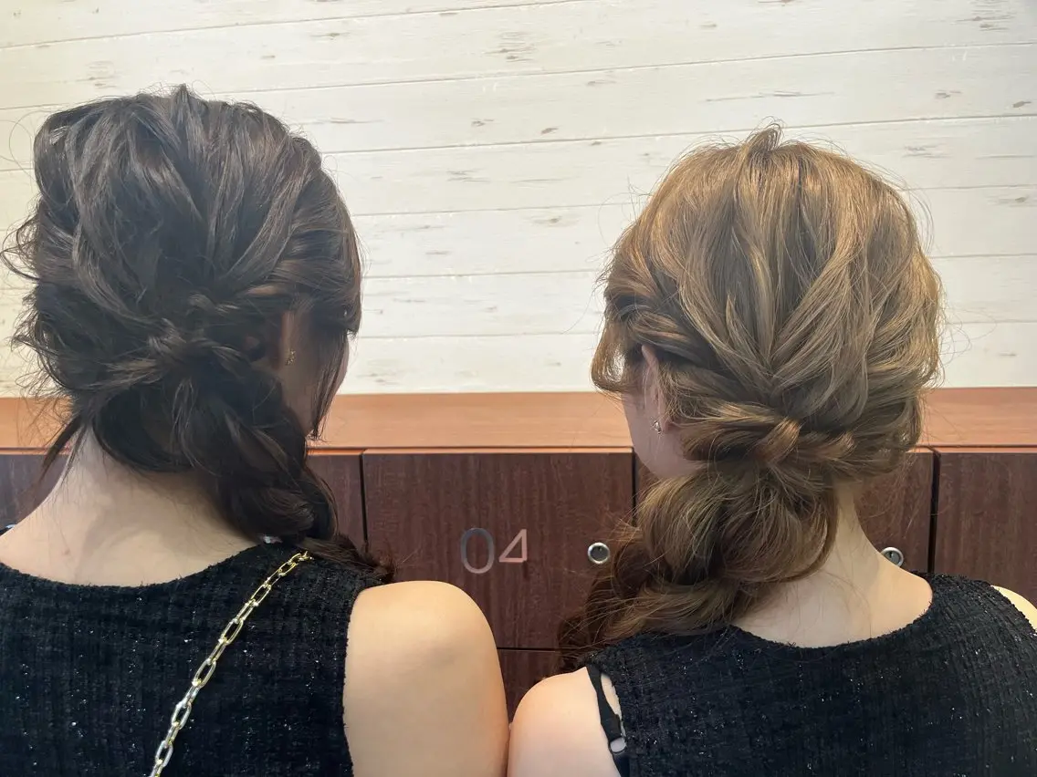 ヘアセット 重留 梨々のヘアスタイル