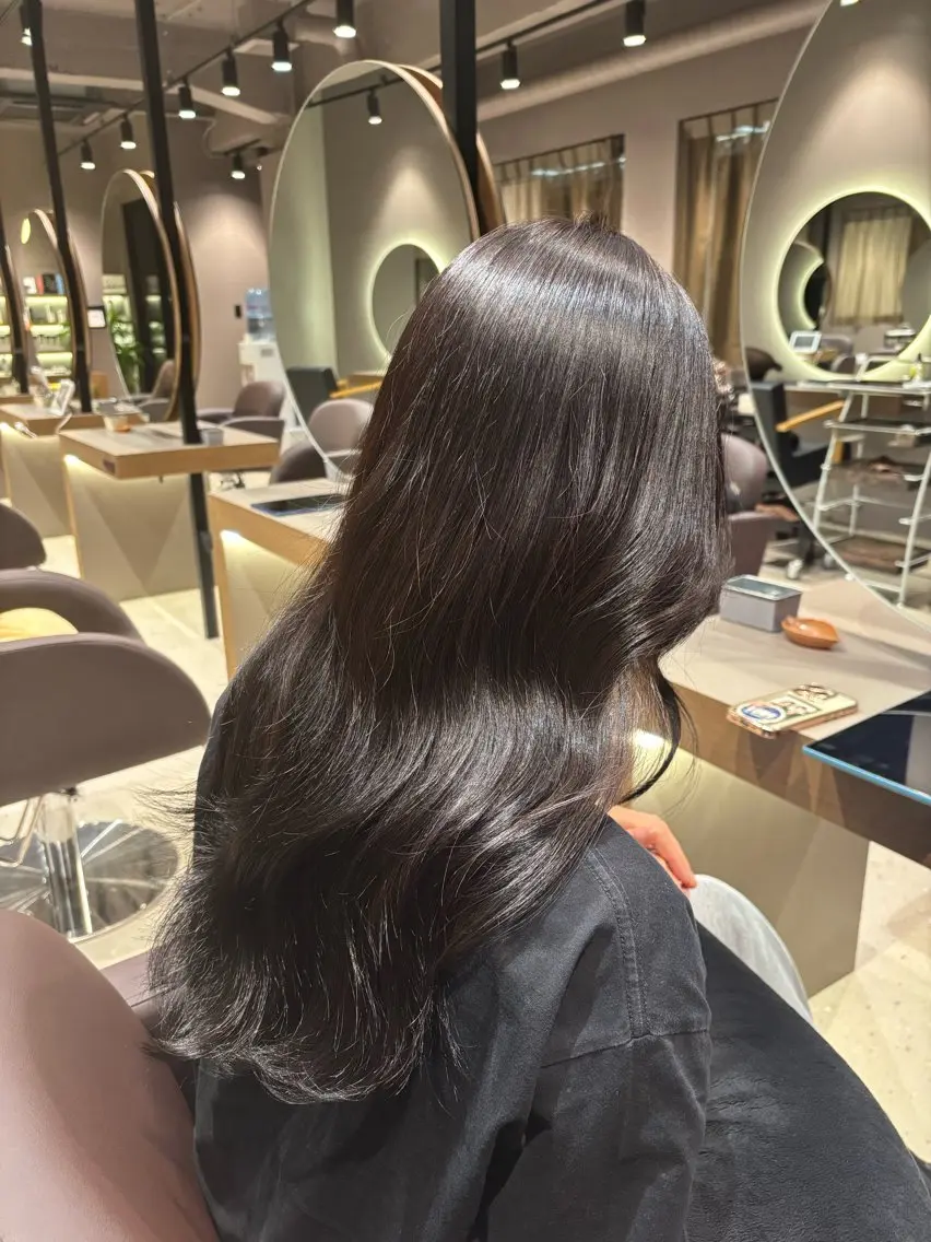 ミディアム カラー ラベンダーカラー ヘアカラー トリートメント Riko 🎀🍪のヘアスタイル