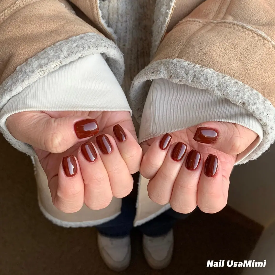 ネイル ジェルネイル マグネットネイル 持ち込み ワンカラーネイル パラジェル 本町ネイルNail UsaMimiのネイルデザイン
