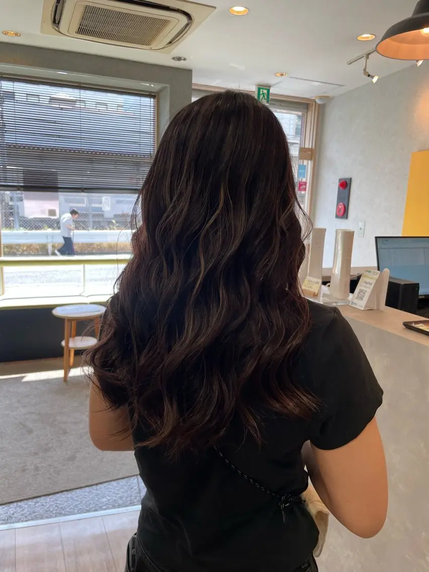 ロング カラー ハイライトカラー ハイライト ヘアカラー 髪質改善/Bloss om🌷高橋沙衣のヘアスタイル