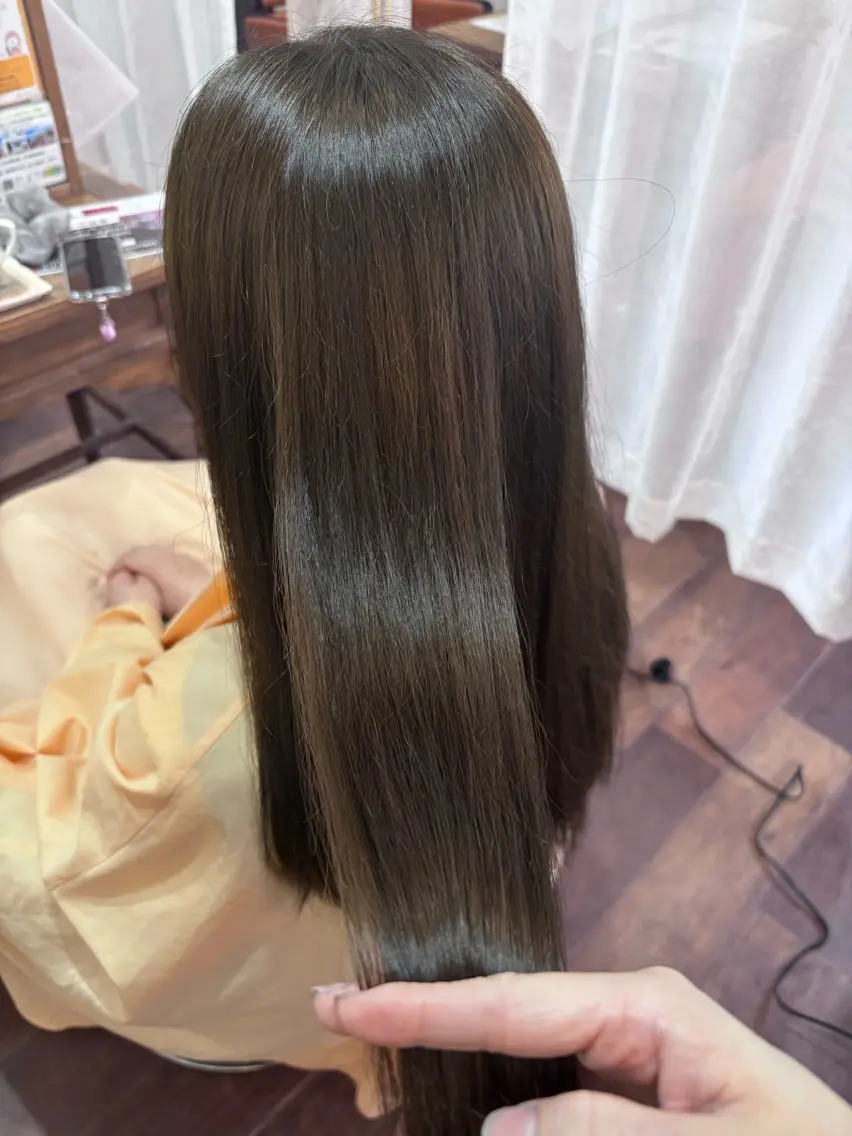 ロング カラー ブリーチ 透明感カラー ブリーチなしカラー カット ヘアカラー radiant/泉南 nakamura🌹のヘアスタイル