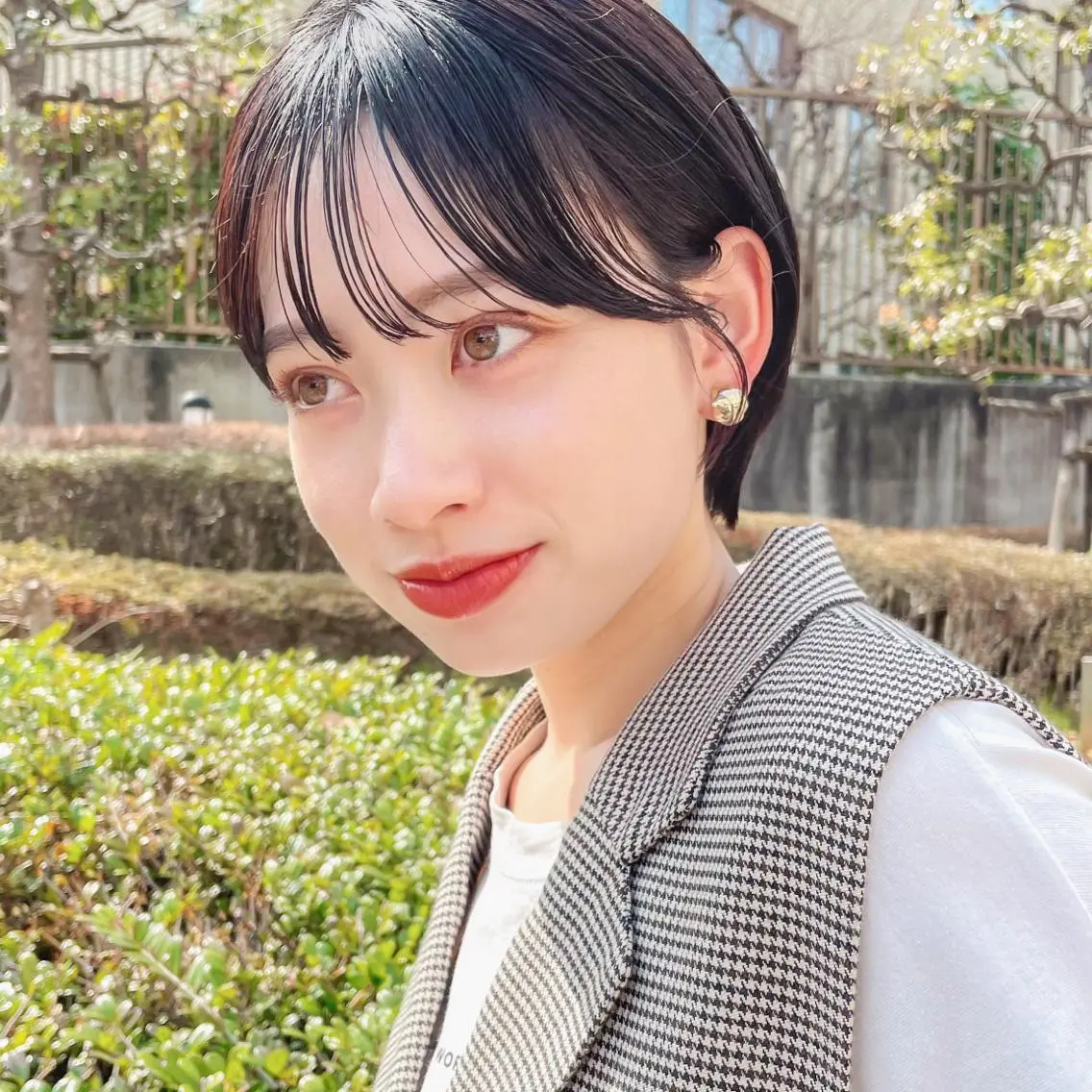 ショート 丸みショート シースルーバング ショートヘア ✨👑お洒落ショート ❣️村上せいな✨のヘアスタイル