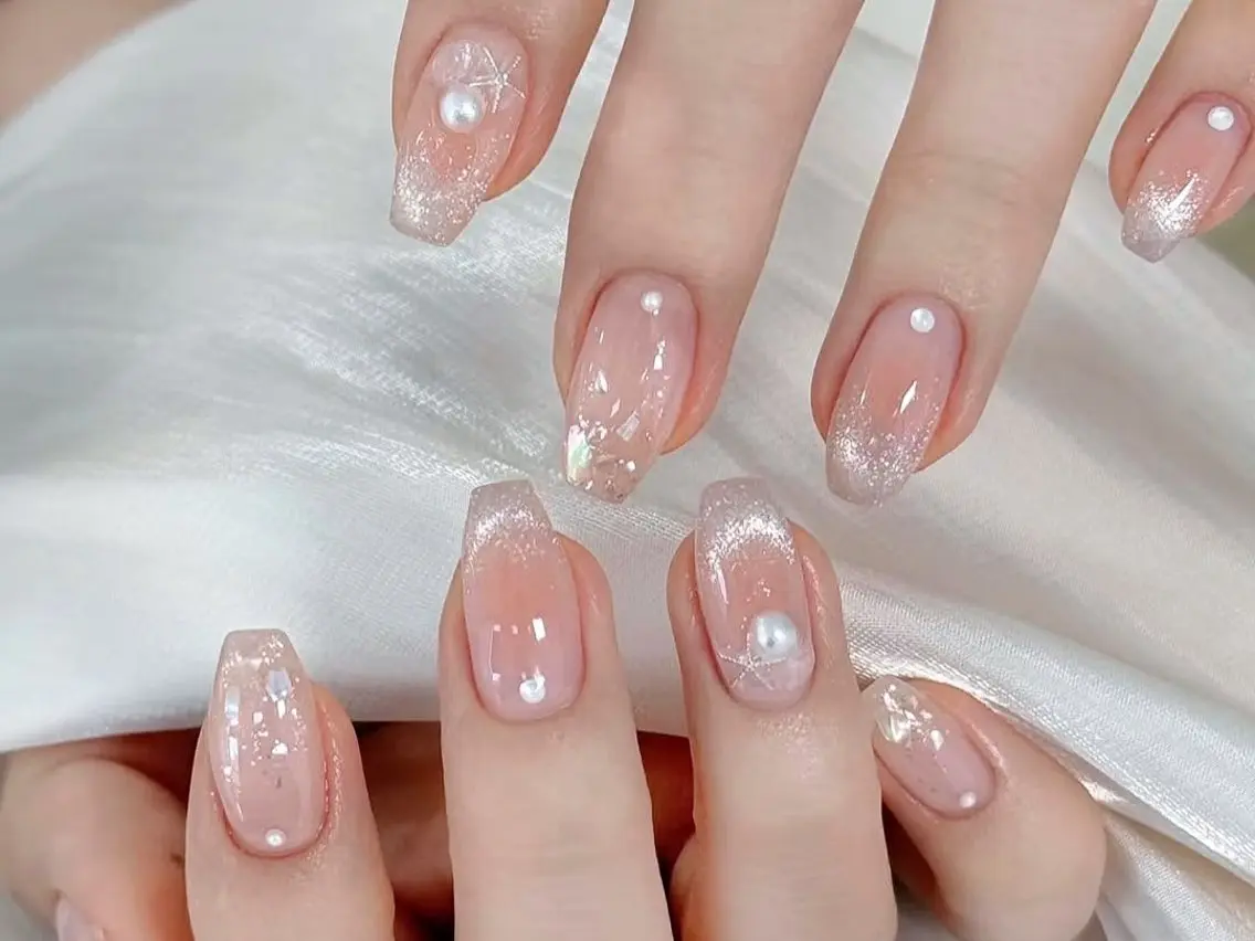 ネイル チークネイル 韓国ネイル ワンホンネイル ハンドネイル ハンドケア Speraネイル 大宮店🎀のネイルデザイン
