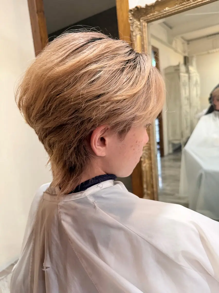 パーマ メンズ メンズブリーチ 縮毛矯正 カット 縮毛矯正 鈴木 将輝のヘアスタイル