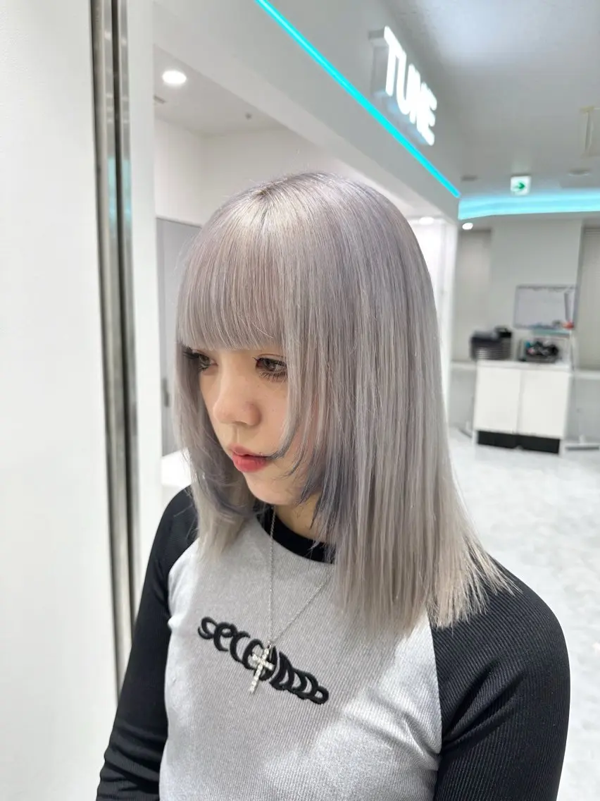 セミロング カラー ヘアカラー ♡上品韓国髪♡ブラ ウン/SAYATOのヘアスタイル