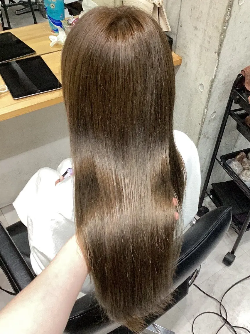 ロング カラー カット ヘアカラー トリートメント ヘアアレンジ/柔らか 艶カラー/AKARIのヘアスタイル