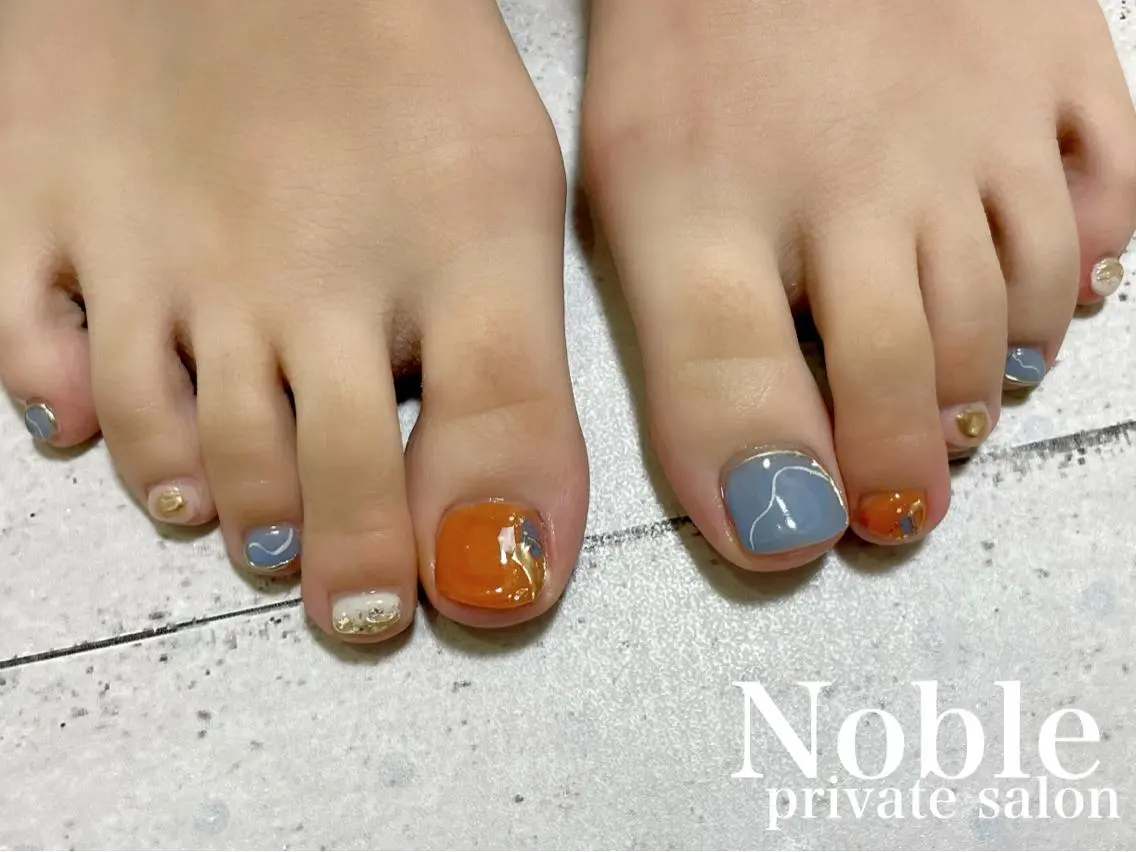 ネイル フットネイル プライベートサロン Nobleのネイルデザイン