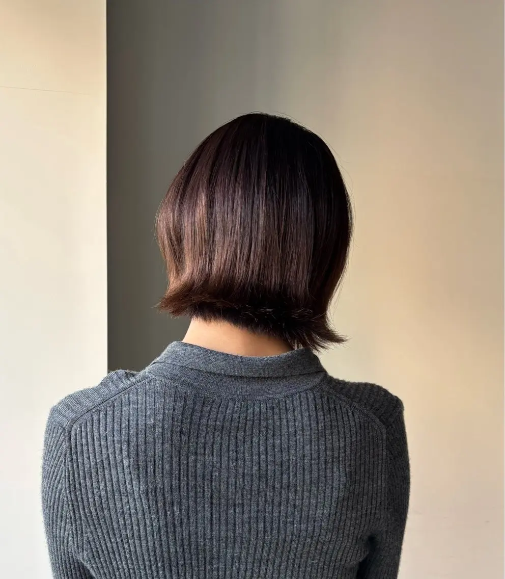 ショート カット ヘアカラー ボブ/透明感カラー/ あかねのヘアスタイル