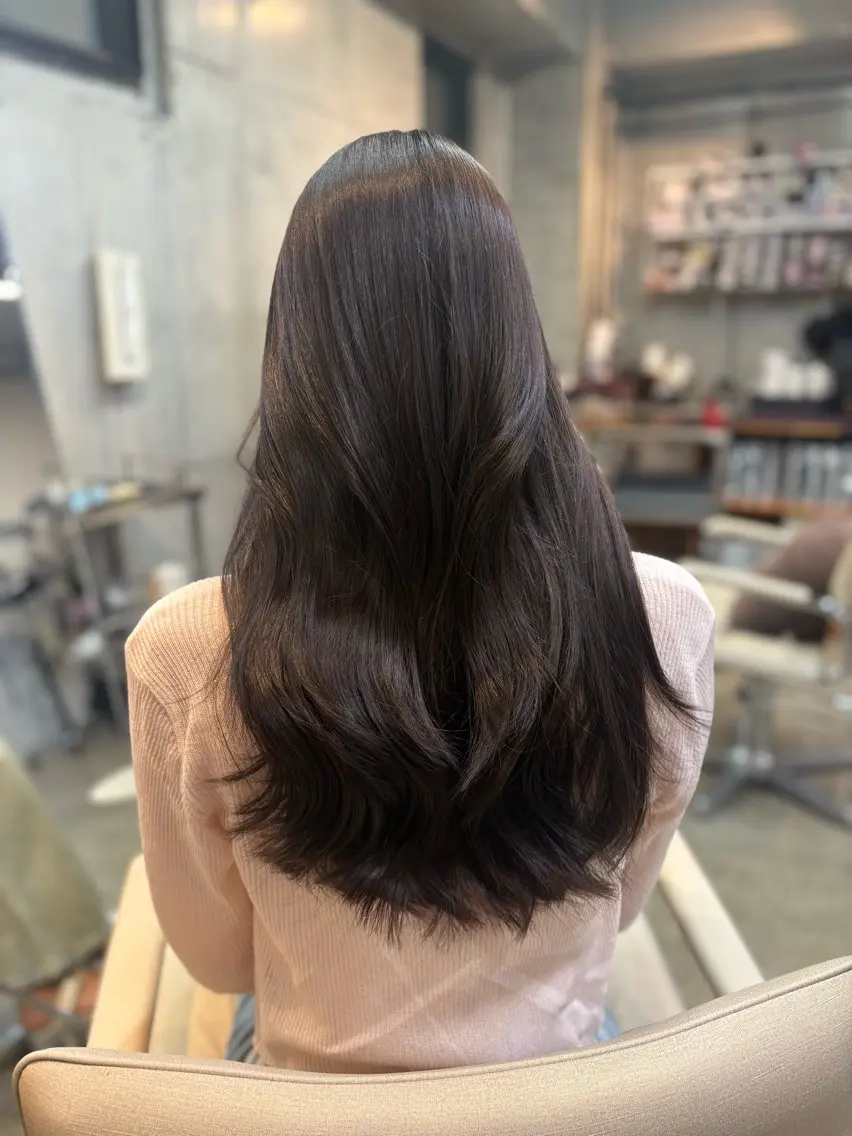 ロング トリートメント カット 透明感カラー/赤み消 しカラー/もものヘアスタイル