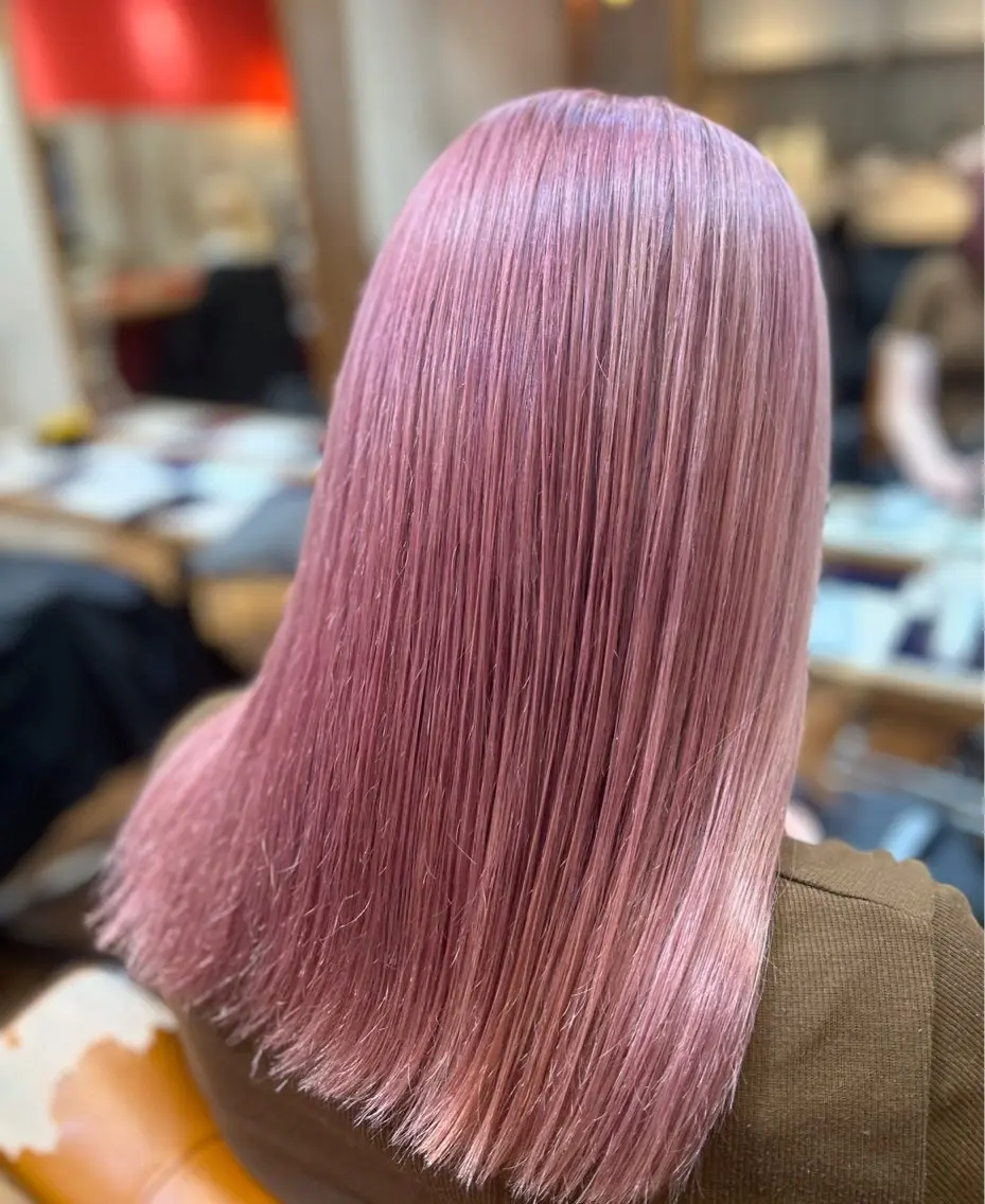 セミロング カラー ヘアカラー トリートメント 🎨デザイン🥇 美髪・艶髪　日暮千敬のヘアスタイル