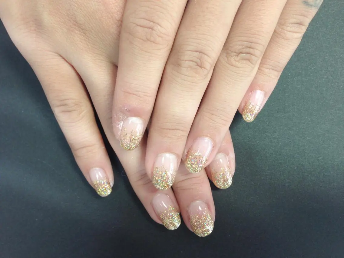 ネイル グラデーション ラメ(グリッター) ラメグラデーション ハンドネイル Re:∅ nail /HIRAMOTOのネイルデザイン