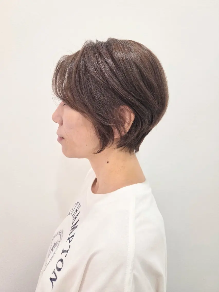 ショート カラー カット ヘアカラー トリートメント ヘッドスパ 齋藤 愛美のヘアスタイル