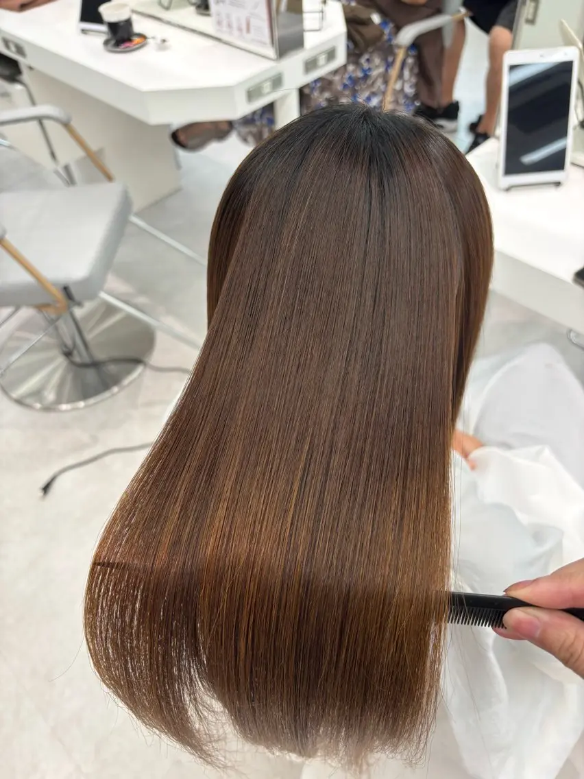 ロング 縮毛矯正 縮毛矯正 🥀縮毛矯正🥀 川﨑和希のヘアスタイル