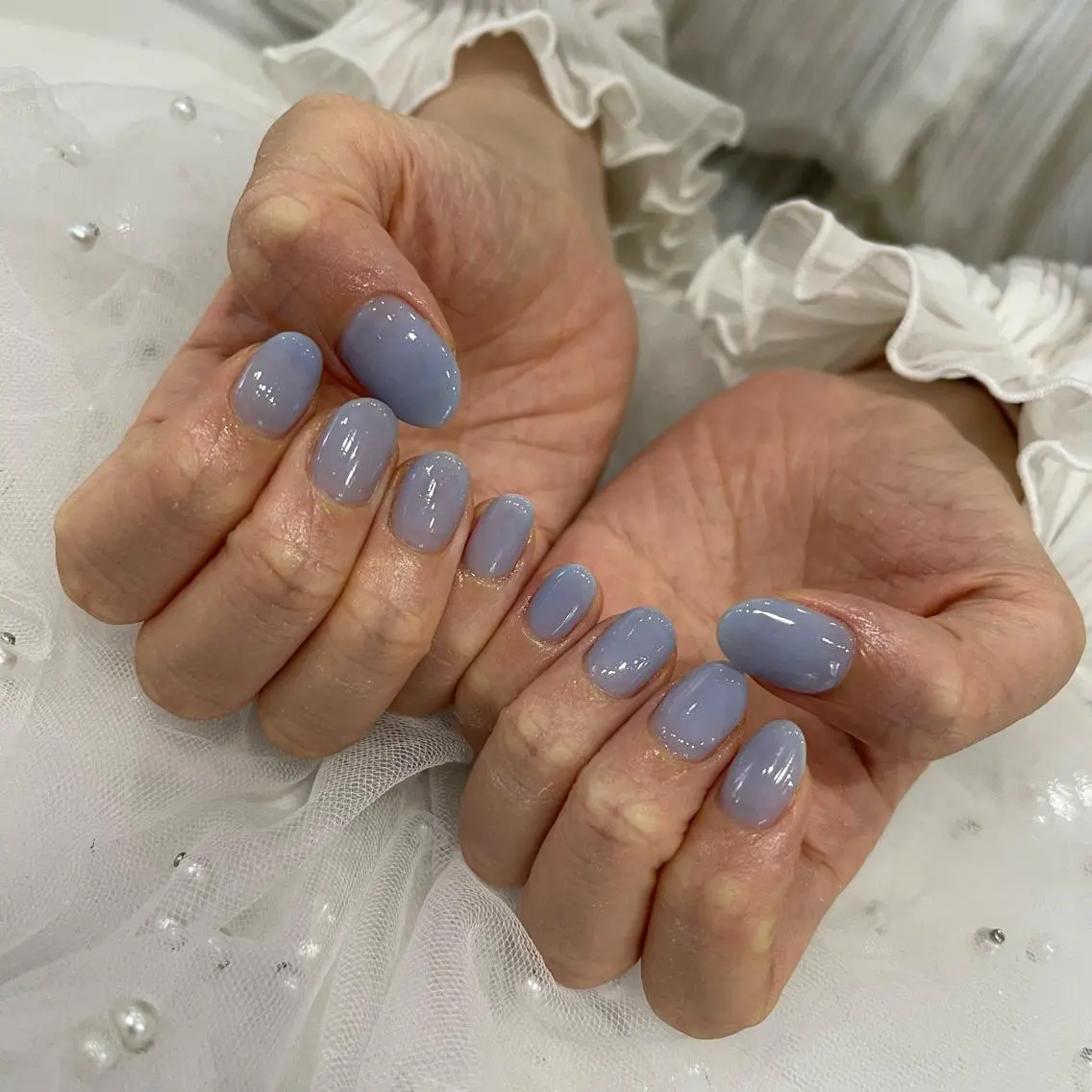 ネイル クリアネイル ワンカラーネイル Wish Nail 恒川のネイルデザイン
