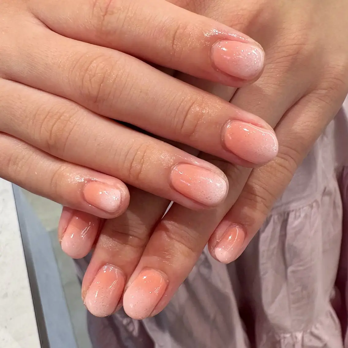 ネイル 持ち込み オレンジ Ayu ꕤ︎︎。°⋆のネイルデザイン