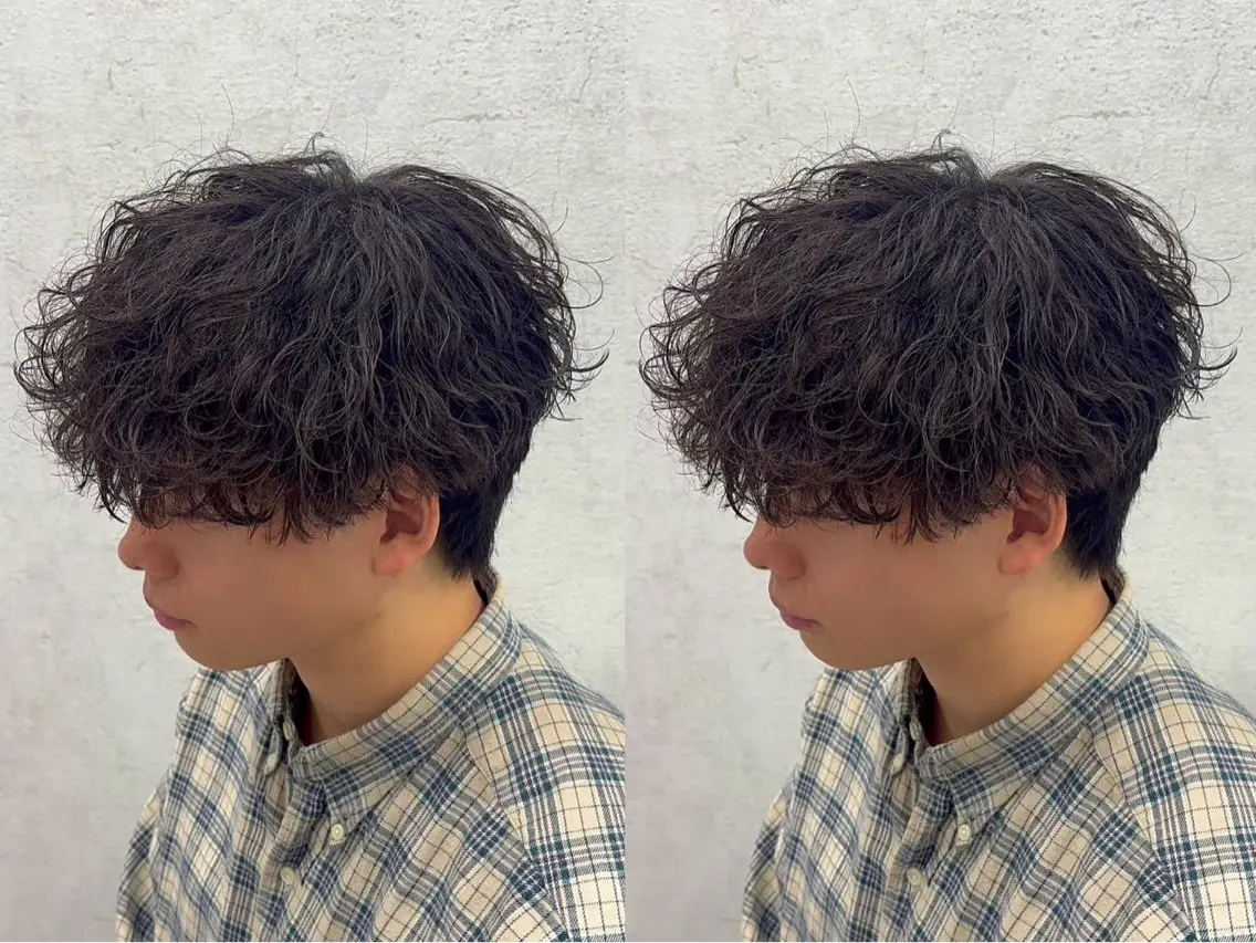 ミディアム パーマ メンズ 楽にキマる🔥垢抜け ヘア/RAIKIのヘアスタイル