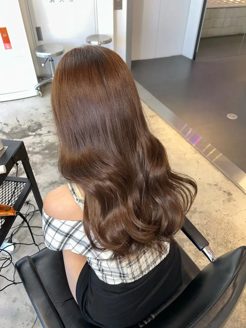 セミロング カラー ヘアアレンジ ヘアカラー 🎀ブリーチ×艶髪 🎀 ♡さや♡のヘアスタイル