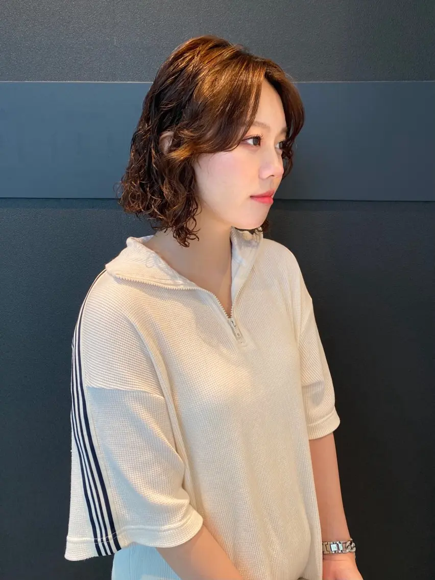 ショート カラー パーマ カット パーマ mai / linoah˚✧のヘアスタイル