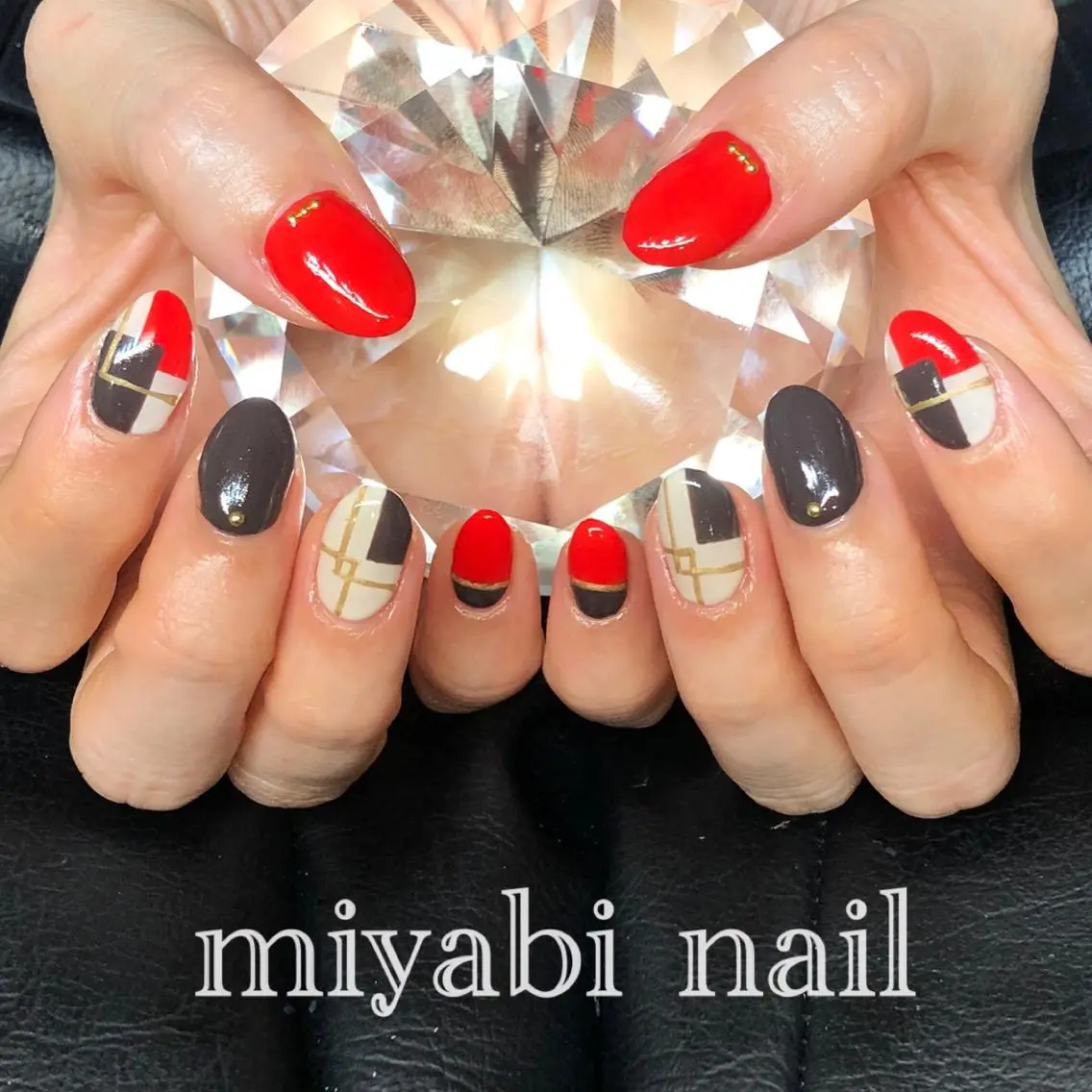ネイル アートネイル 持ち込み 冬ネイル ハンドネイル miyabi nail 桂川駅近くのネイルデザイン