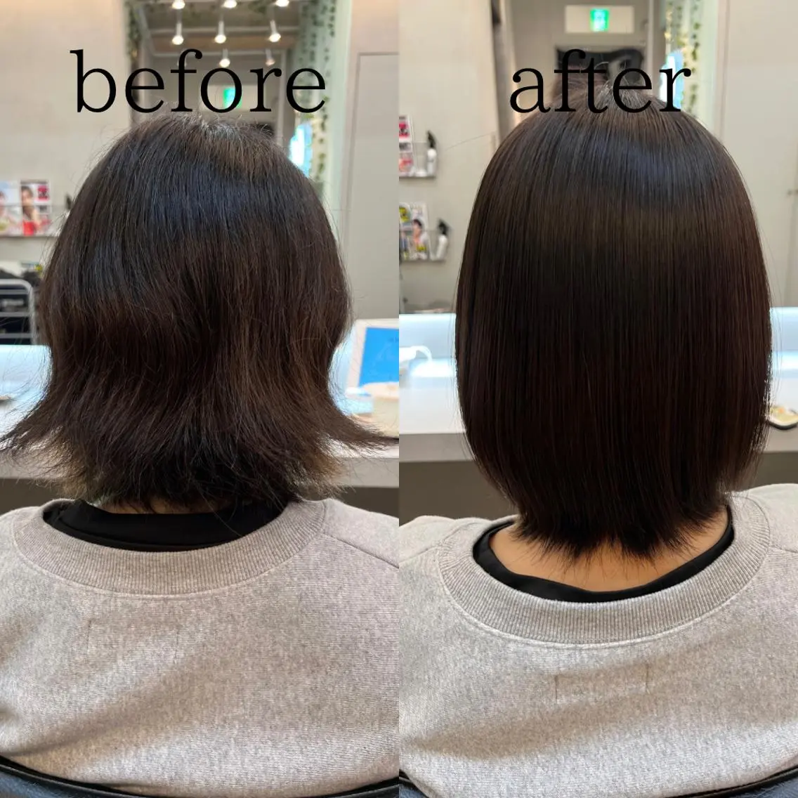 ショート 縮毛矯正 トリートメント 乾かすだけでまとまる /髪質改善西村涼太のヘアスタイル