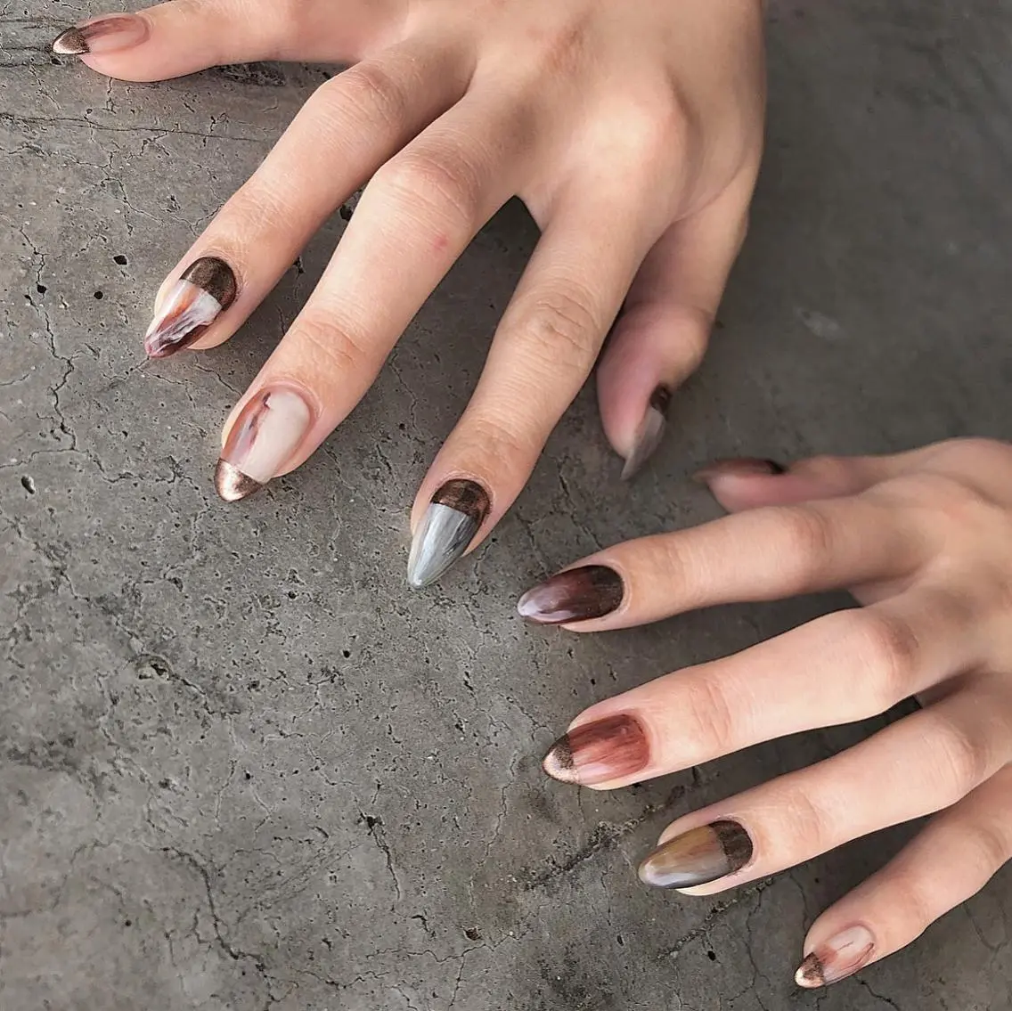 ネイル ニュアンスネイル nail salon granveilのネイルデザイン