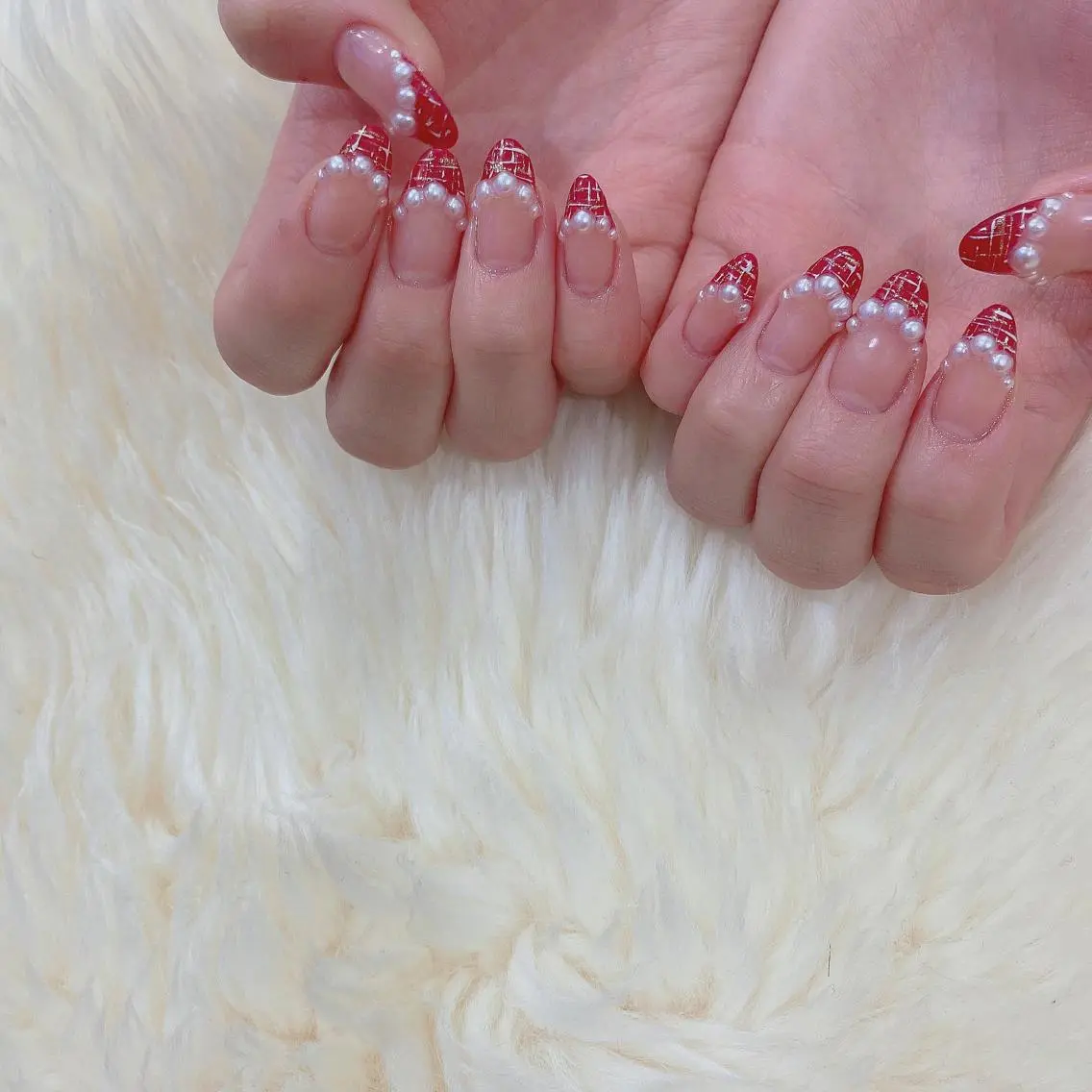 ネイル アートネイル フレンチネイル ツイードネイル ハンドネイル SOL NAILのネイルデザイン