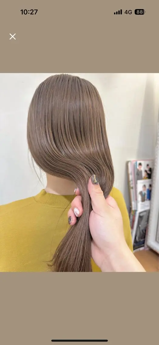 ミディアム ヘアカラー 柔らかbeige /chinari❤︎のヘアスタイル
