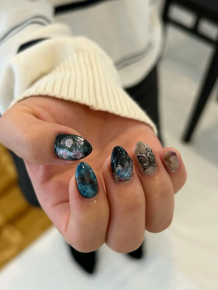 ネイル ハンドネイル mira☼ 𐦍 ☼ nailのネイルデザイン