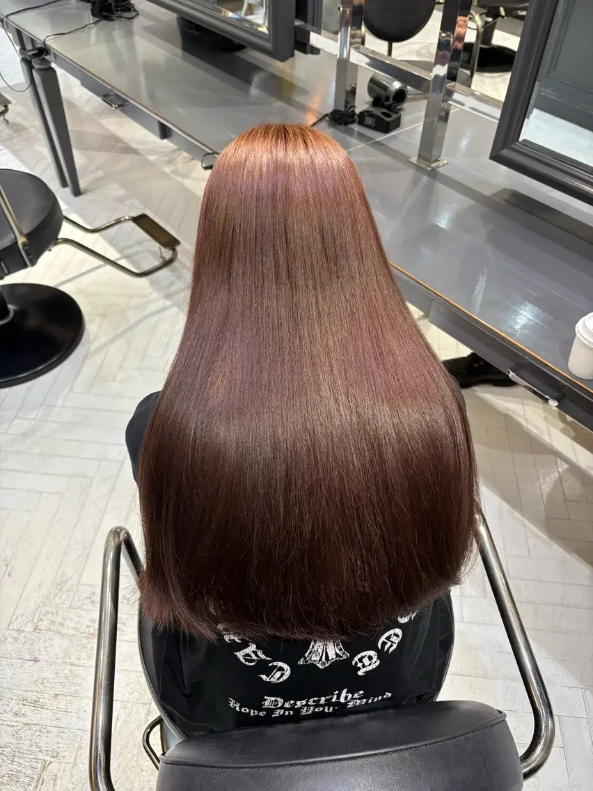 ロング カラー ベージュカラー ブラウンカラー 透明感カラー ピンクカラー ピンクブラウン ヘアカラー 💛しおん💛 モデル募集のヘアスタイル