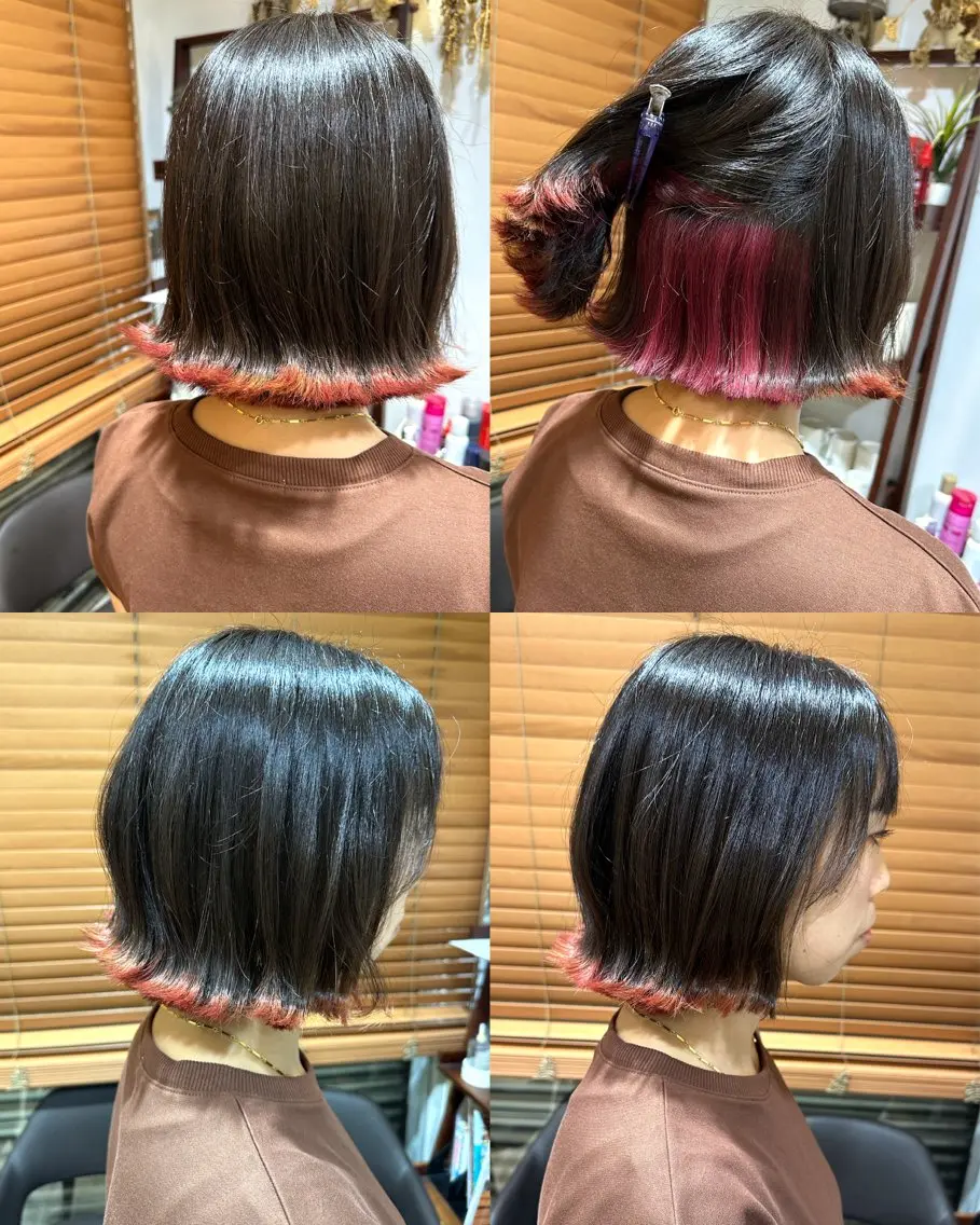 ショート ボブ 外ハネヘア 宇都 唯のヘアスタイル