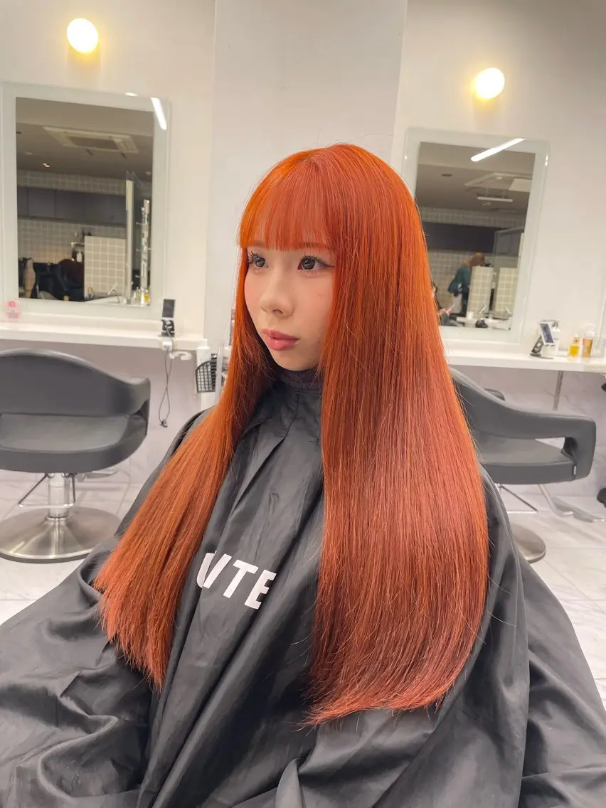 ロング カラー ヘアアレンジ ヘアカラー トリートメント ヘアセット 💗横浜美容室 💗HARUNAのヘアスタイル