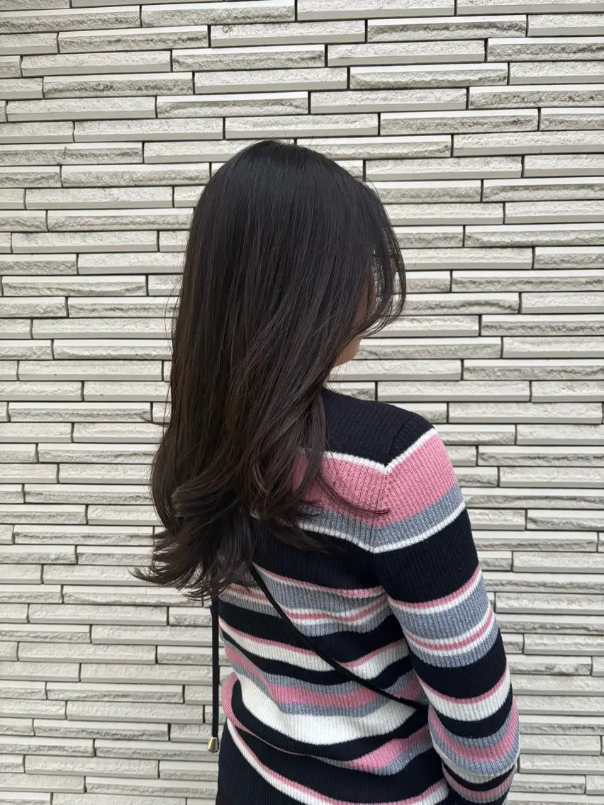 ロング 顔周りカット 小顔カット カット 🎀暖色color/ トップスタイリストのヘアスタイル